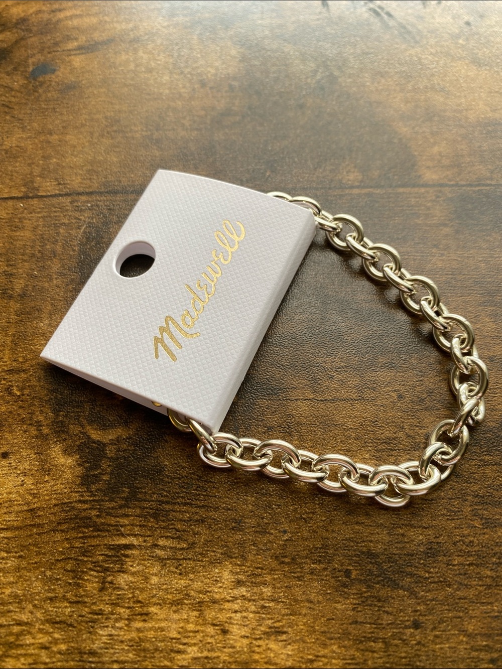 NWT MADEWELL Chunky Oval Chain Bracelet - Picture 4 of 5